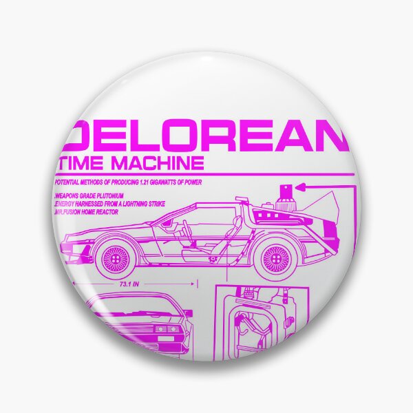Item preview, Vintage Classic Car Delorean Project Pink designed and sold by PrintCarClub.