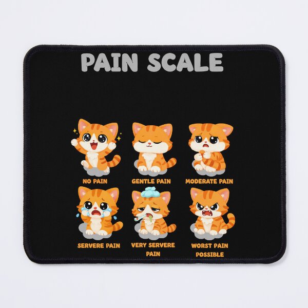 Item preview, Valentine Nurse Pain Scale Funny Cat Pain Chart for Nurses designed and sold by ChrisPrints.