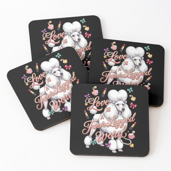 Item preview, Poodle "Love is a Four-Legged Word"  designed and sold by Tong4130.