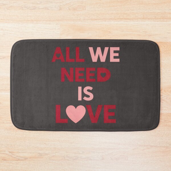 Item preview, All We Need Is Love Minimalist Valentine Design designed and sold by PrintandJoy.