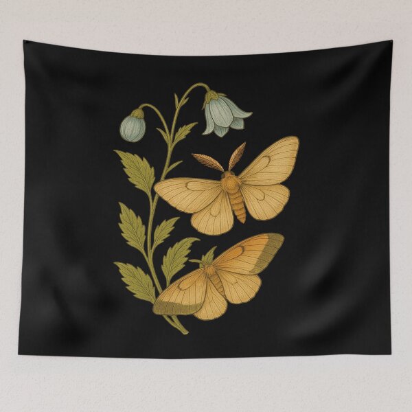 Item preview, Vintage Moth Life Cycle Illustration Botanical Entomology Art designed and sold by Virelo.