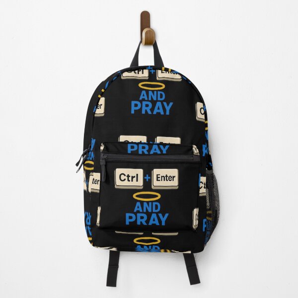 Item preview, Ctrl+Enter And Pray Tech Meme for Programmers designed and sold by Virelo.