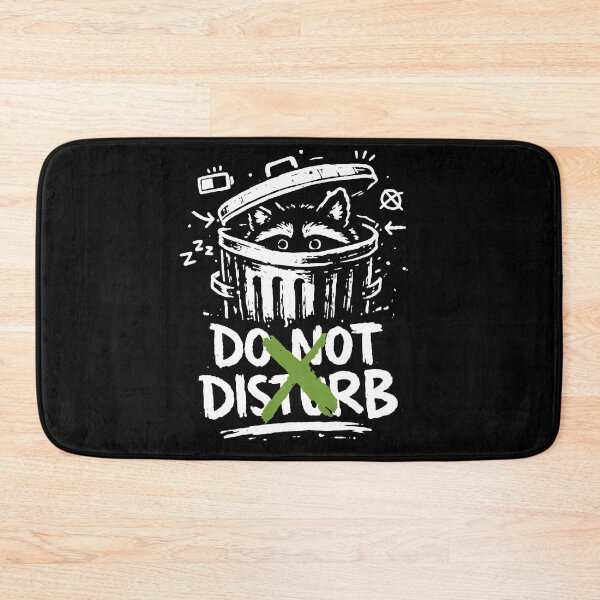 Item preview, Do Not Disturb – Introvert Raccoon Hiding in Trash Bin designed and sold by KomixsDesign.