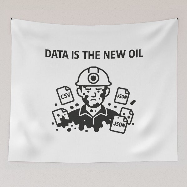 Item preview, Data Is The New Oil designed and sold by Virelo.