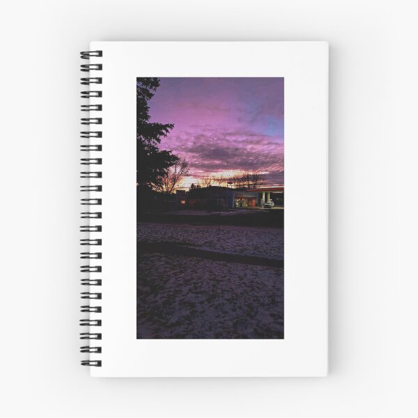Item preview, Winter Sunset At a Gas Station  designed and sold by Artful Alice.