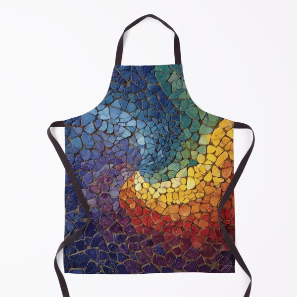 Item preview, Gaudi Inspired Colorful Mosaics Tile Twirl Pattern designed and sold by GrinGalore.