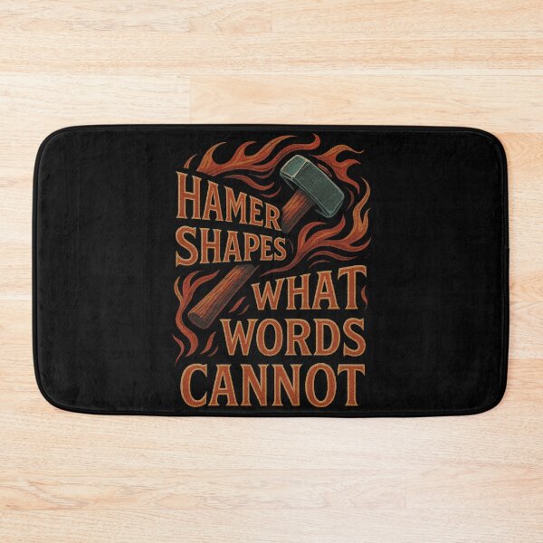 Item preview, Hammer Shapes What Words Cannot Metalsmith Quote Design designed and sold by Virelo.