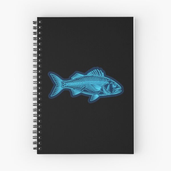 Aperçu de l'œuvre Dessin au trait d'un squelette de basse bleu néon créée et vendue par EimSol.