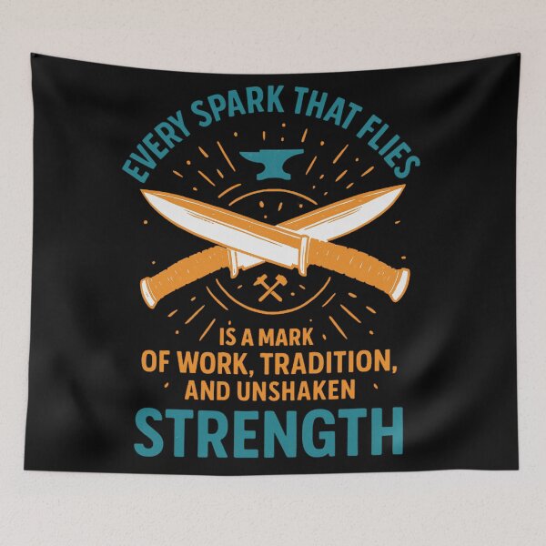 Item preview, Anvil And Sparks Tradition Work And Unshaken Strength designed and sold by Virelo.