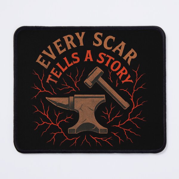 Item preview, Every Scar Tells A Story Blacksmith Graphic designed and sold by Virelo.