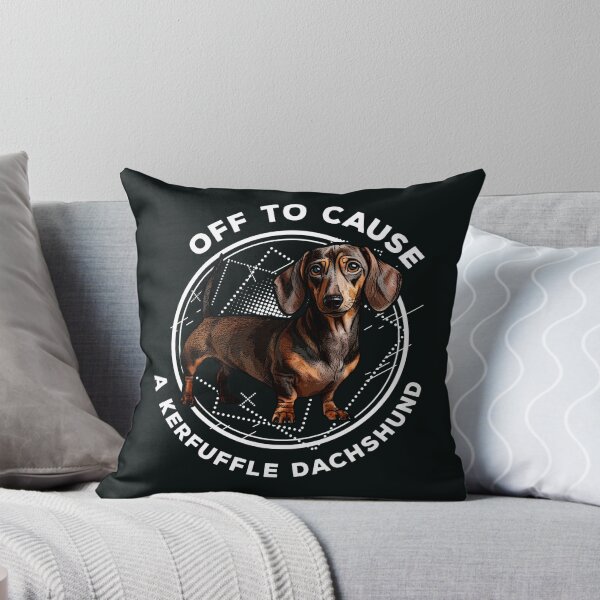 Item preview, Off to Cause A Kerfuffle Dachshund Mom Dog Mom designed and sold by PolaMaku.