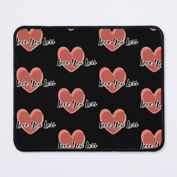 Item preview, Love You Less Pink Heart designed and sold by GlistenStudio.