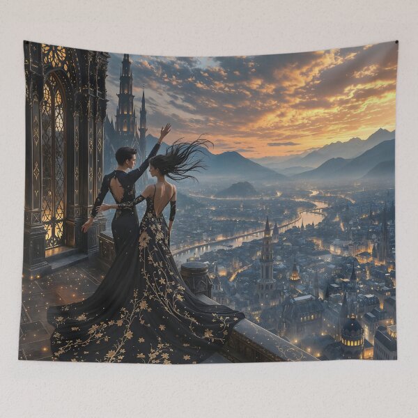 Item preview, Subtle beauty in the glow of a golden sunset designed and sold by KunstGeist.