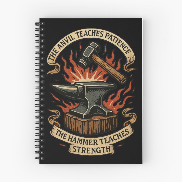 Item preview, The Anvil Teaches Patience The Hammer Teaches Strength designed and sold by Virelo.