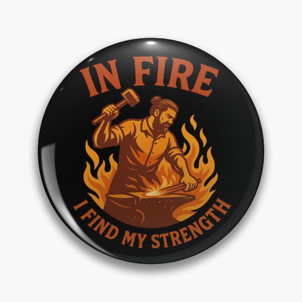 Item preview, Blacksmith Motto In Fire I Find Strength Design designed and sold by Virelo.