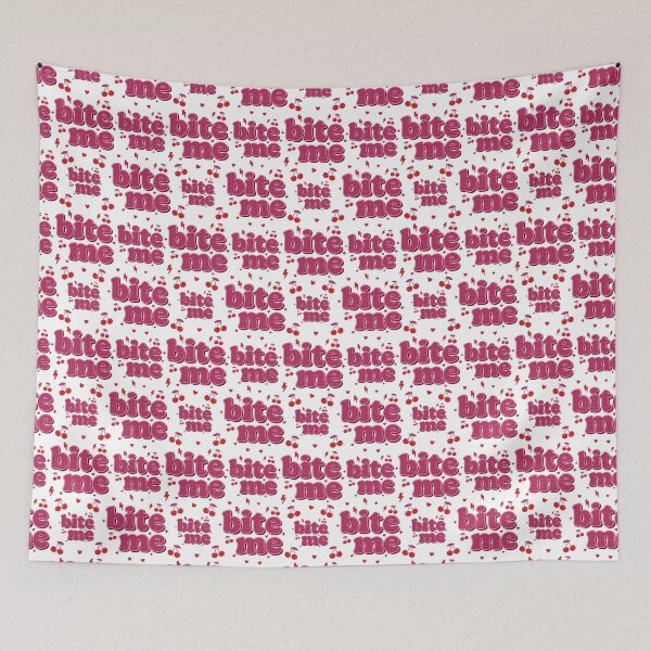 Item preview, Bite Me – Sassy Cherry Pop Quote designed and sold by tviyluv.
