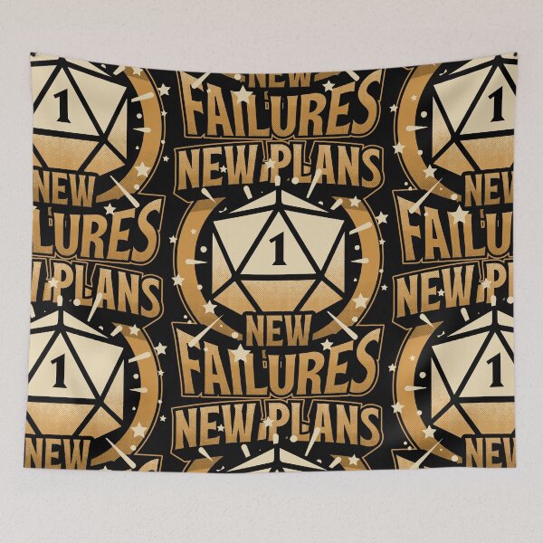 Item preview, RPG Plan Failure - Funny d20 Quote designed and sold by Studio Mootant.