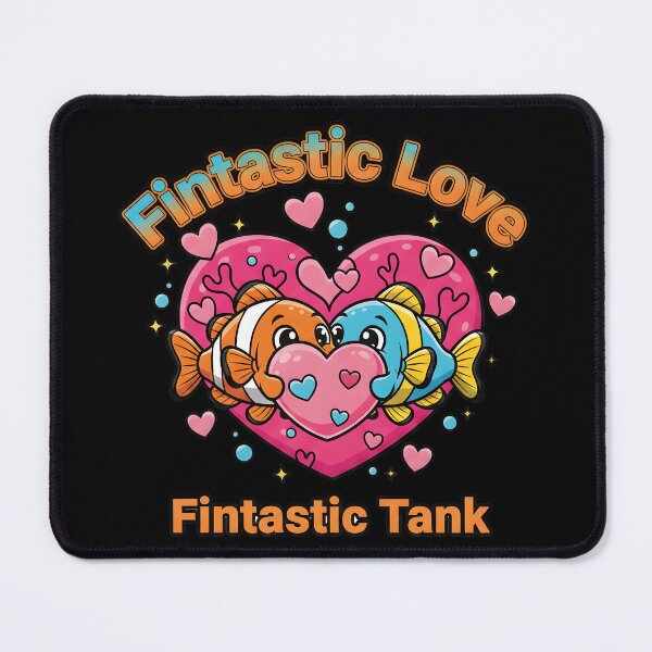 Item preview, Fintastic Love Tropical Clownfish Aquarium Couple Design designed and sold by TankTherapyArt.