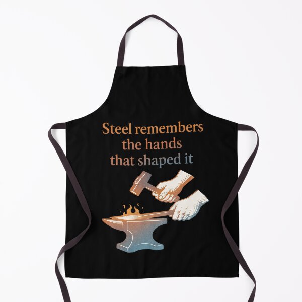 Item preview, Steel Remembers Elegant Blacksmith Quote Gradient Poster Design designed and sold by Virelo.