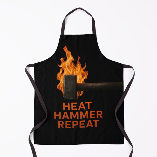 Item preview, Heat Hammer Repeat Blacksmith Forge Fire Motivational Design designed and sold by Virelo.