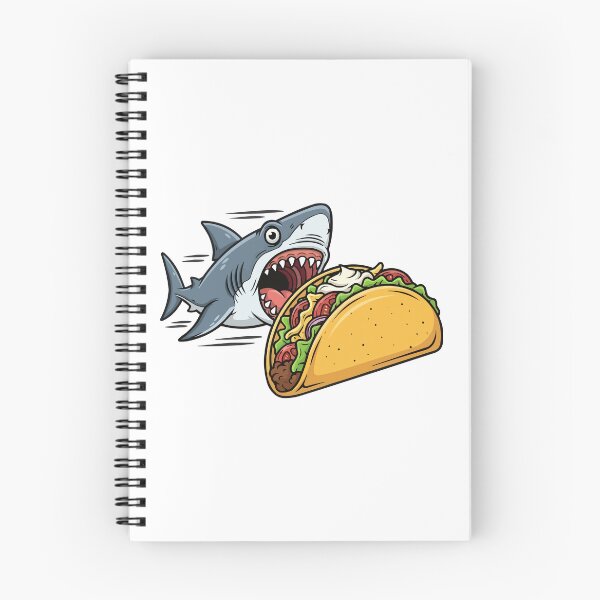Item preview, Ilustración de tiburón taco: arte humorístico con temática de surf y comida designed and sold by PrithviApparels.