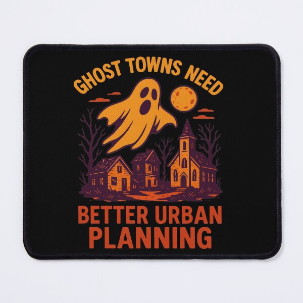 Item preview, Halloween Urban Planner Ghost Town Spooky Joke Graphic designed and sold by Virelo.