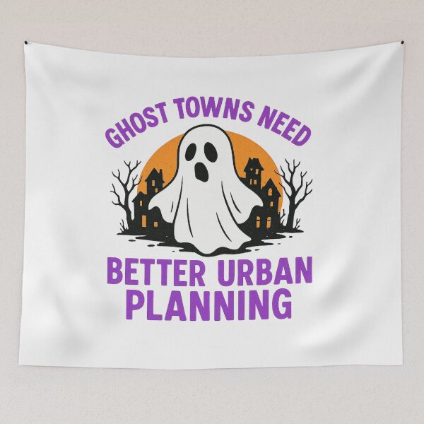 Item preview, Haunted City Design for Urban Planner Halloween Gift designed and sold by Virelo.