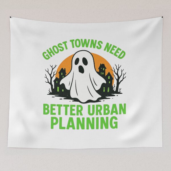 Item preview, Scary Ghost For City Planner Halloween Outfit designed and sold by Virelo.