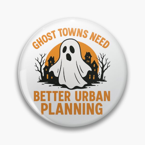 Item preview, Funny Urban Planner Ghost Town Halloween designed and sold by Virelo.