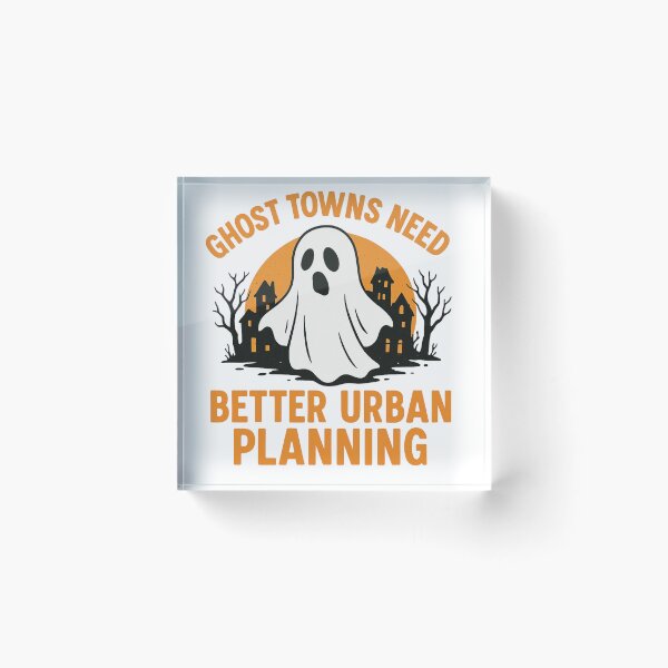 Item preview, Funny Urban Planner Ghost Town Halloween designed and sold by Virelo.
