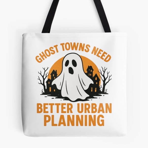 Item preview, Funny Urban Planner Ghost Town Halloween designed and sold by Virelo.