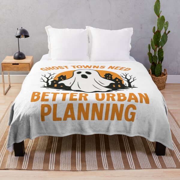 Item preview, Funny Urban Planner Ghost Town Halloween designed and sold by Virelo.