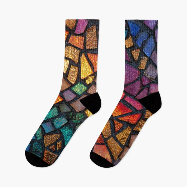 Item preview, Gaudi Inspired Colorful Mosaics Tile Luminous Pattern designed and sold by GrinGalore.