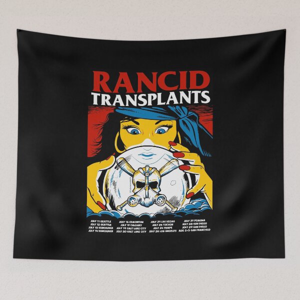 Item preview, Rancid & Transplants T-Shirt – 2019 Tour: Radioactive Punk Rebellion designed and sold by rockfanatic.