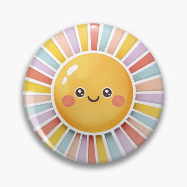 Artikelvorschau, Cute Smiling Sun with Rainbow Rays – Colorful Kids Wall Art & Nursery Decor entworfen und verkauft von SuzieStarr.