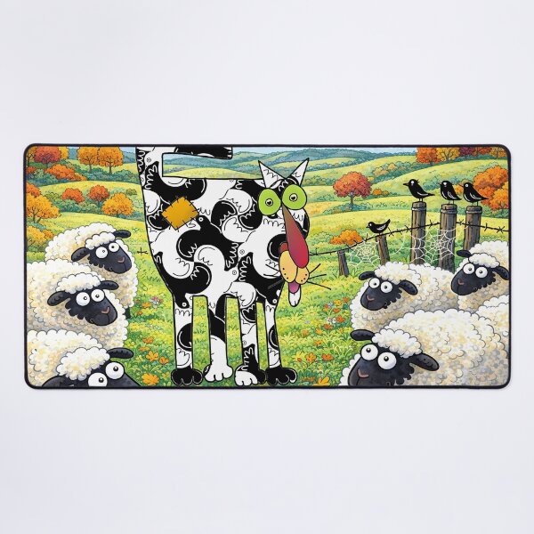 Item preview, Cat Disguised as a Sheep in a Meadow designed and sold by cuprum.