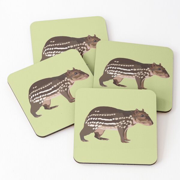 Item preview, P is for Paca, Paca Illustration – Cute South American Rodent Wildlife Art designed and sold by PrettylittlepastelUk.