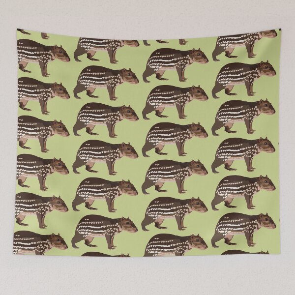Item preview, P is for Paca, Paca Illustration – Cute South American Rodent Wildlife Art designed and sold by PrettylittlepastelUk.