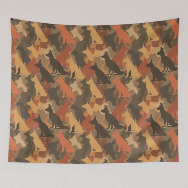Item preview, Beautiful Woodland Dog Camo Pattern  - Gifts For Boyfriend designed and sold by RoyalStarsPatts.