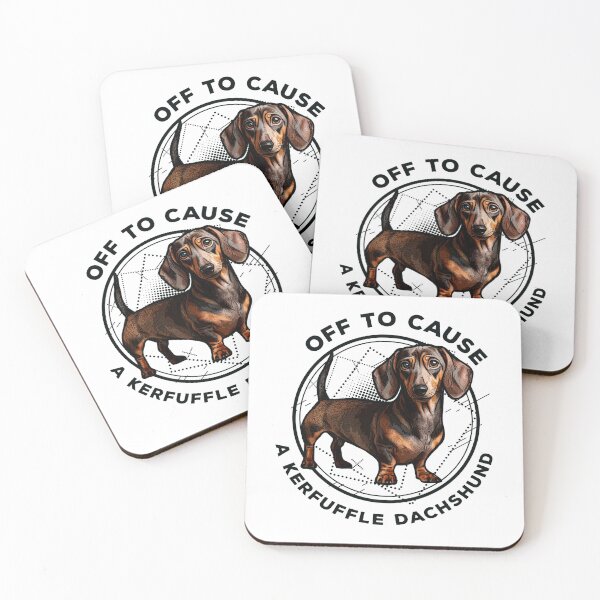 Item preview, Off to Cause A Kerfuffle Dachshund Mom Dog Mom designed and sold by PolaMaku.