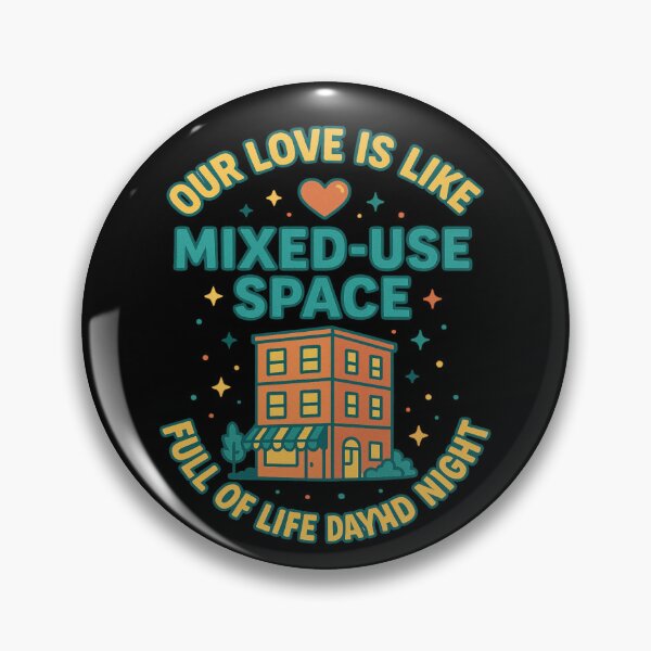 Item preview, Valentine Love Mixed Use Building Urban Planner Gift designed and sold by Virelo.