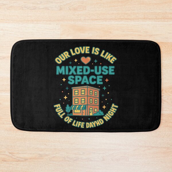 Item preview, Valentine Love Mixed Use Building Urban Planner Gift designed and sold by Virelo.