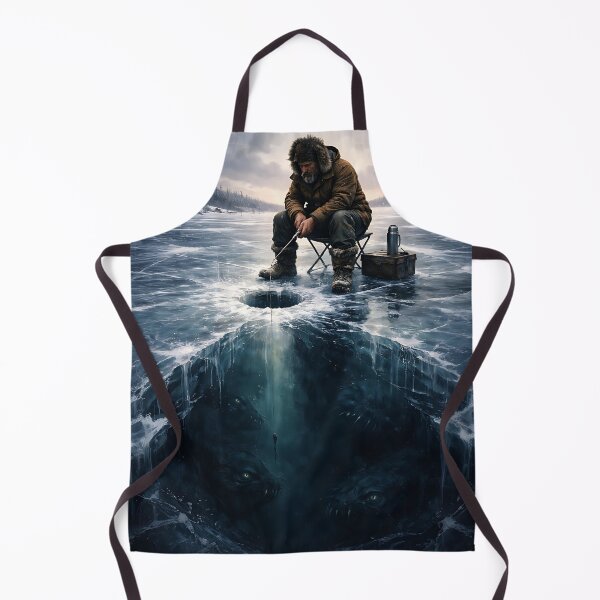 Item preview, Ice Fishing Above Hungry Wolves designed and sold by EimSol.