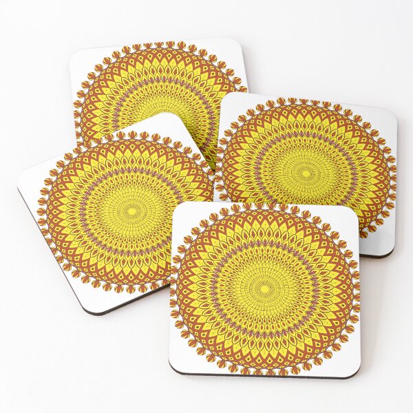 Item preview, Radiant Golden Mandala Art designed and sold by manisall.