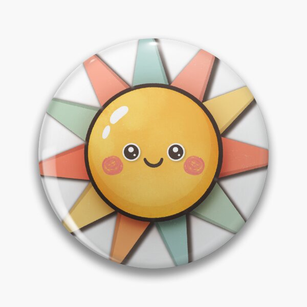 Artikelvorschau, Cute Smiling Sun with Rainbow Rays – Colorful Kids Wall Art & Nursery Decor entworfen und verkauft von SuzieStarr.