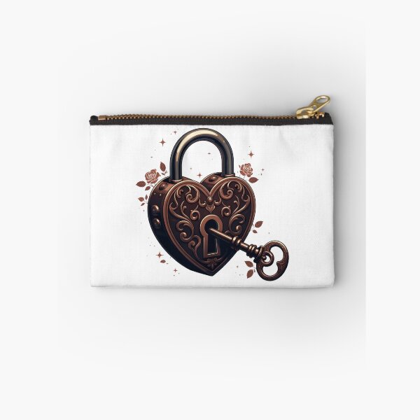 Item preview, Vintage Heart Lock and Key designed and sold by Jagruti_Artzone.