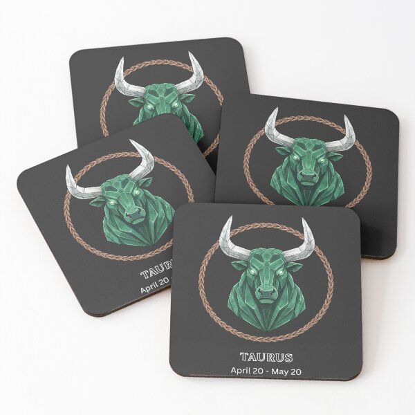 Item preview, Geometric Crystal Taurus Zodiac Bull Astrology Art designed and sold by OddballObjects.