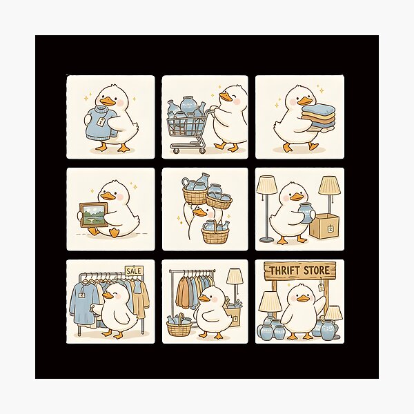 Item preview, Funny Goose Thrifting with Chinoiserie Finds, Thrift Store Lover Gift, Vintage Shopping Graphic, Gift for Mom designed and sold by DesignDenDo ⭐⭐⭐⭐⭐.