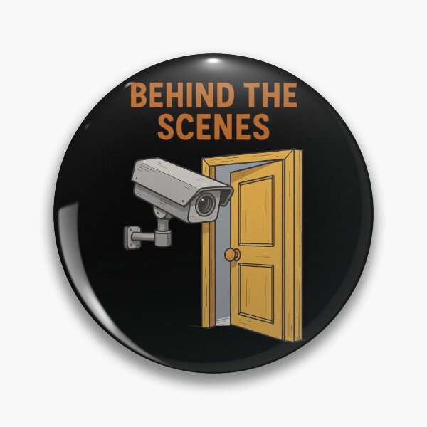 Item preview, Behind The Scenes Security Camera Cartoon Joke designed and sold by Virelo.