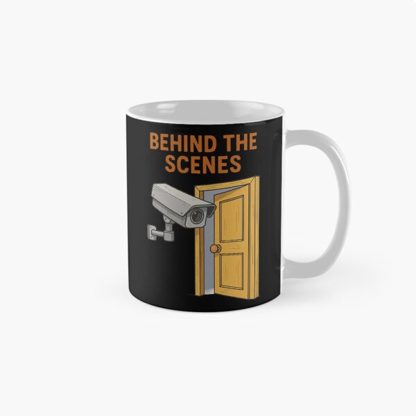 Item preview, Behind The Scenes Security Camera Cartoon Joke designed and sold by Virelo.